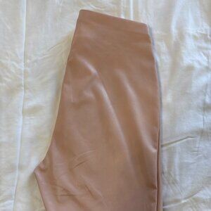 Express Faux Leather Leggings – Light Blush Pink, Size S